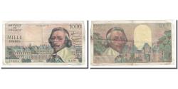 World Coins - France, 1000 Francs, Richelieu, 1955, 1955-09-01, EF(40-45), Fayette:42.15