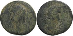 Ancient Coins - Cilicia, Domitian with Domitia, Tetrassarion, 94-95, Mopsos, Bronze,