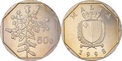 World Coins - Coin, Malta, 50 Cents, 1998, , Copper-nickel, KM:98