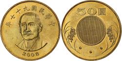 World Coins - CHINA TAIWAN, 50 Yuan, 2008, Copper-nickel Aluminium,