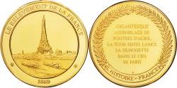 World Coins - France, Medal, French Fifth Republic, History, , Vermeil