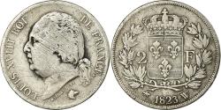 World Coins - Coin, France, Louis XVIII, 2 Francs, 1823, Lille, , Silver, KM:710.12