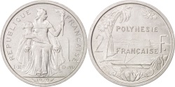 World Coins - French Polynesia, 2 Francs, 1979, Paris, , Aluminum, KM:10