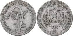 World Coins - West African States, 50 Francs, 1987, Copper-nickel, , KM:6