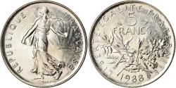 World Coins - Coin, France, Semeuse, 5 Francs, 1988, Paris, FDC, , Nickel Clad