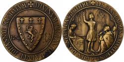 World Coins - France, Medal, Jeanne d'Arc, Examen de Conscience à Poitiers, 1929, Bronze