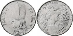 World Coins - Vatican, Paul VI, 100 Lire, 1966 - Anno IV, Rome, Stainless Steel, , KM:90