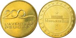 World Coins - France, Token, Touristic token, Sochaux - Peugeot - 200 ans, 2010, MDP