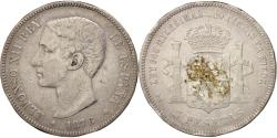 World Coins - Coin, Spain, Alfonso XII, 5 Pesetas, 1876, , Silver, KM:671