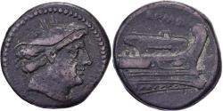 Ancient Coins - Anonymous, Semuncia, 217-215 BC, Rome, Bronze, , Crawford:38/7