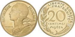 World Coins - France, 20 Centimes, Marianne, 1962, Paris, Piéfort, Cupro-aluminium-nickel