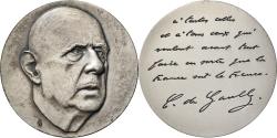 World Coins - France, Medal, Charles De Gaulle, Politics, J. Balme, , Silvered bronze