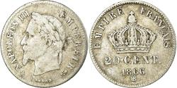 World Coins - Coin, France, Napoleon III, Napoléon III, 20 Centimes, 1866, Strasbourg