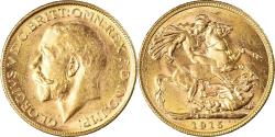 World Coins - Coin, Australia, George V, Sovereign, 1915, Melbourne, , Gold, KM:29