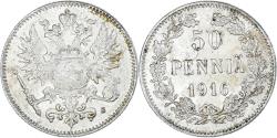 World Coins - Coin, Finland, Nicholas II, 50 Penniä, 1916, Helsinki, , Silver