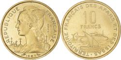 World Coins - Coin, FRENCH AFARS & ISSAS, 10 Francs, 1969, Paris, ESSAI, , Copper-nickel