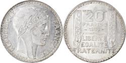 World Coins - Coin, France, Turin, 20 Francs, 1938, Paris, , Silver, KM:879