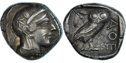 Ancient Coins - Attica, Tetradrachm, ca. 454-404 BC, Athens, Silver, , HGC:4-1597