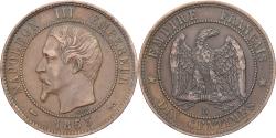 World Coins - France, Napoleon III, 10 Centimes, 1853, Rouen, Bronze, , Gadoury:248