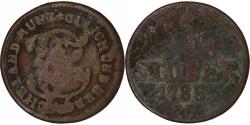 World Coins - Duchy of Jülich-Berg, Charles Theodore, 1/2 Stüber, 1785, Copper,
