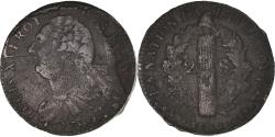 World Coins - Coin, France, Louis XVI, 2 Sols, 1792, Arras, An 4, , Métal de cloche