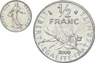 World Coins - Coin, France, 1/2 Franc, 2000