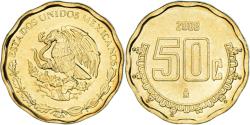 World Coins - Coin, Mexico, 50 Centavos, 2008, , Aluminum-Bronze, KM:549