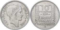 World Coins - France, Turin, 10 Francs, 1949, Beaumont - Le Roger, , Copper-nickel