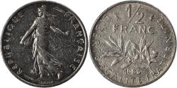 World Coins - Coin, France, 1/2 Franc, 1986