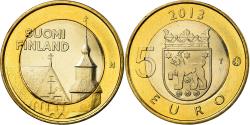 World Coins - Finland, 5 Euro, Tavastia, 2013, , Bi-Metallic, KM:197
