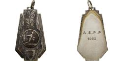 World Coins - France, Medal, Association Sportive de Pelote Basque, 1963, Silvered bronze
