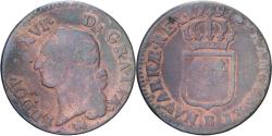 World Coins - France, Louis XVI, Sol, 1791, Rouen, Copper, , Gadoury:350