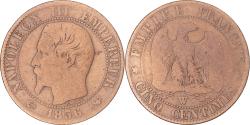 World Coins - Coin, France, Napoleon III, 5 Centimes, 1856, Lille, , Bronze, KM:777.7