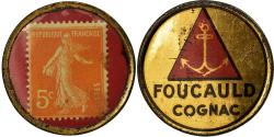 World Coins - Coin, France, Foucault Cognac, 5 Centimes, Timbre-Monnaie, , Métal