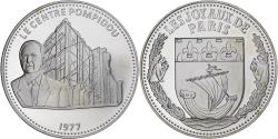 World Coins - France, Medal, Les Joyaux de Paris, Le Centre Pompidou, Silver,