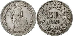 World Coins - Switzerland, 1/2 Franc, 1929, Bern, Silver, , KM:23
