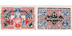 World Coins - Germany, Bielefeld, 25 MARK, 1921-07-15, UNC(63), Linen, Grabowski:17c