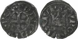 World Coins - France, Louis VIII-IX, Denier Tournois, 1223-1244, Billon,