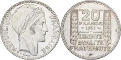 World Coins - France, 20 Francs, Turin, 1934, Paris, Silver, , Gadoury:852, KM:879