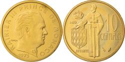 World Coins - Coin, Monaco, Rainier III, 10 Centimes, 1975, , Aluminum-Bronze