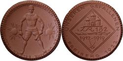 World Coins - Germany, Medal, Freiberg, unsere Gefallenen, 1922, Porcelain,