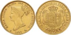 World Coins - Italian States, PARMA, Maria Luigia, 40 Lire, 1821, Parma, Gold,