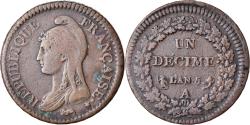 World Coins - Coin, France, Dupré, Decime, AN 5, Paris, , Bronze, KM:644.1