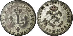 World Coins - Coin, France, Louis XV, Double sol (2 sous) en billon, 2 Sols, 1741, Strasbourg