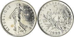 World Coins - Coin, France, Semeuse, 5 Francs, 1999, Paris, BU, , Nickel Clad