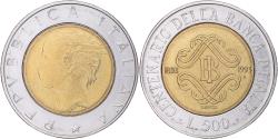 World Coins - Coin, Italy, 500 Lire, 1993, Rome, , Bi-Metallic, KM:160