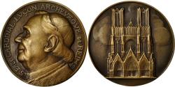 World Coins - France, Medal, SFAM, Cardinal Luçon, Cathédrale de Reims, 1928, Niclausse