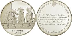 World Coins - France, Medal, La pompe à vide, Sciences & Technologies, , Silver