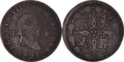 World Coins - Coin, Spain, Ferdinand VII, 8 Maravedis, 1821, Jubia, , Copper, KM:491