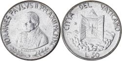 World Coins - Coin, VATICAN CITY, John Paul II, 50 Lire, 1990, , Stainless Steel